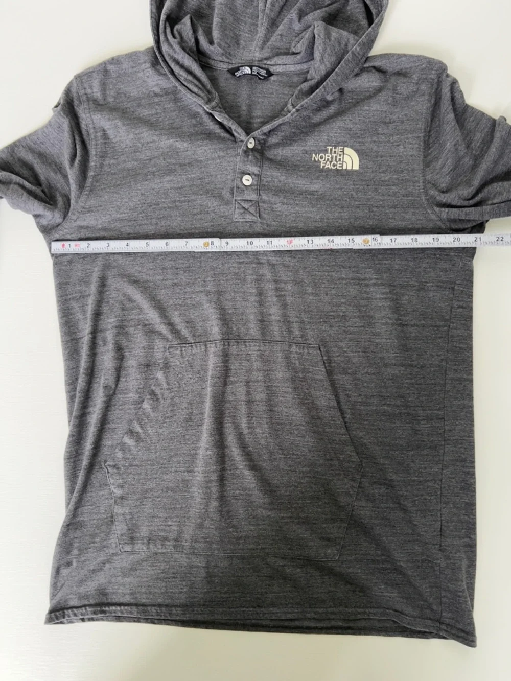 The North Face Men's Hooded Long-Sleeve Shirt in Heather Gray
